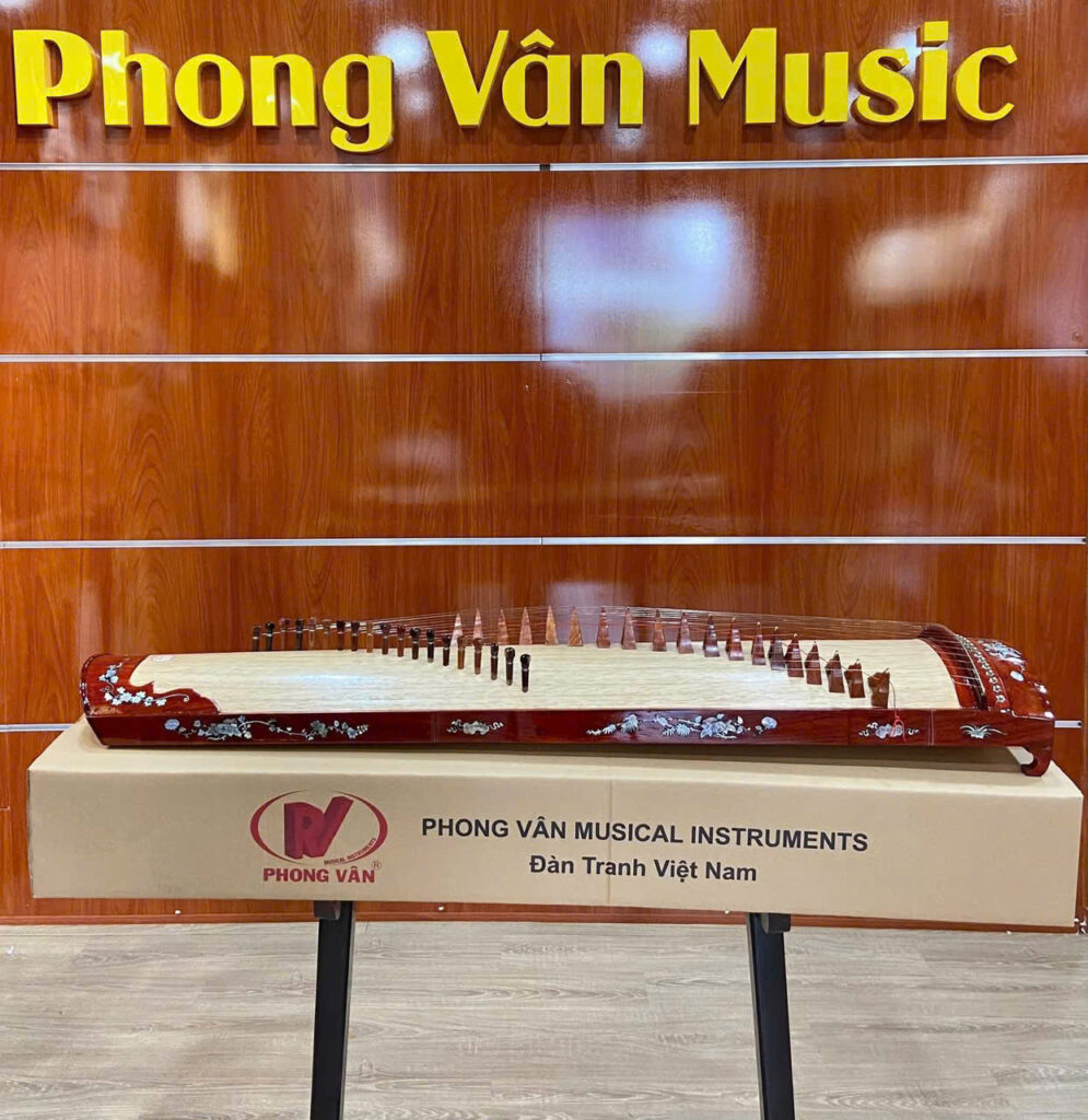 Đàn Tranh 19 dây Gỗ Hương Khảm Trai