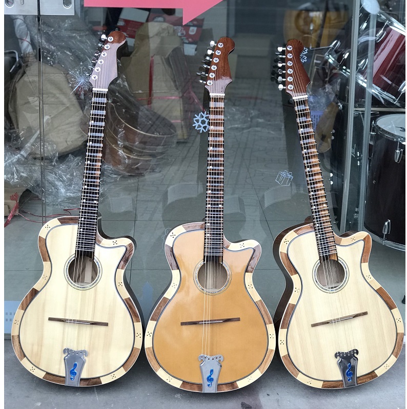 Tiệm bán đờn guitar cổ thùng phím lõm gỗ điệp
