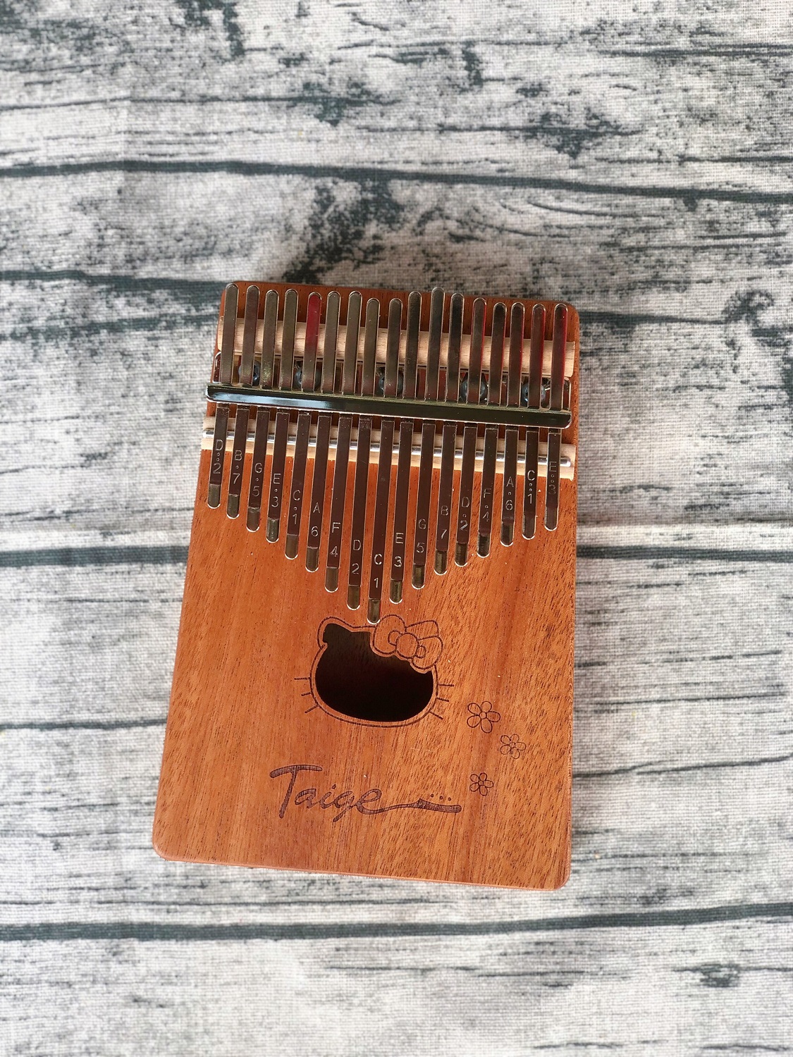 Đàn kalimba 17 phím gỗ mahogany