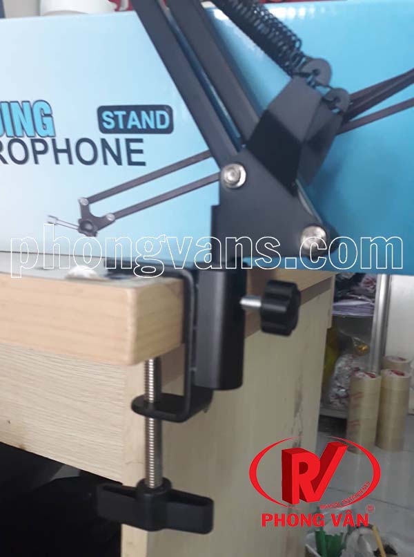 Chân mic kẹp bàn professional recording microphone stand