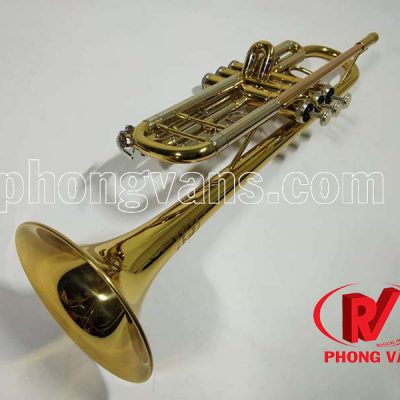 Kèn trumpet 3 màu loa vàng Victoria VTR-568EX