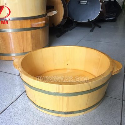 Bồn ngâm chân gỗ thông loại thấp