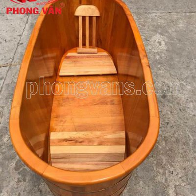 Bồn tắm gỗ pơmu dài 1m6 160 cm