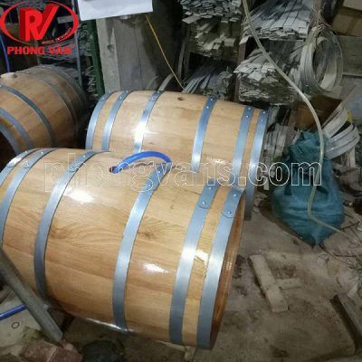 Thùng gỗ sồi ủ rượu 200 lít