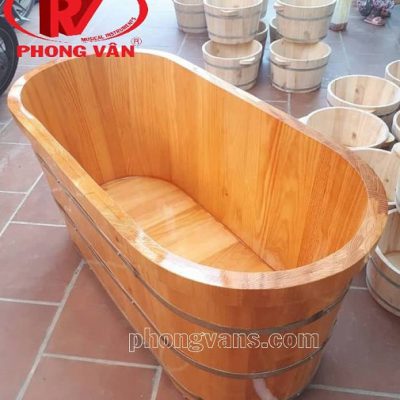 Thùng tắm gỗ thông dài 150cm 1m5