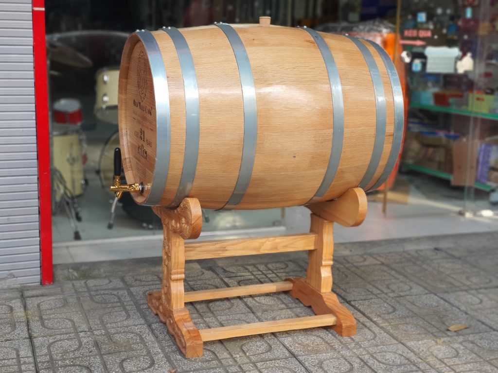 Thùng gỗ sồi ủ rượu 200 lít