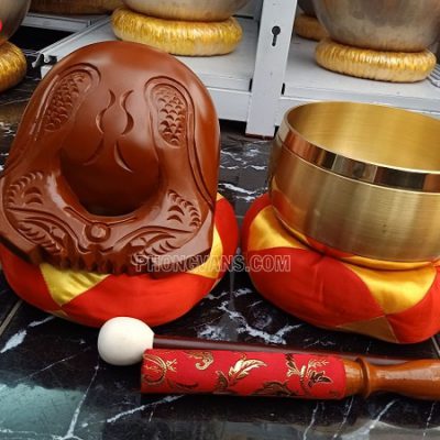 Bộ chuông mõ Đài Loan vàng 8 in