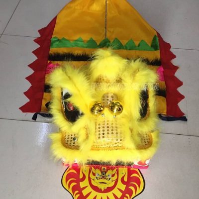 Đồ chơi đầu lân cho bé màu vàng