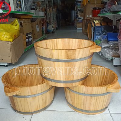 Thau ngâm chân bằng gỗ