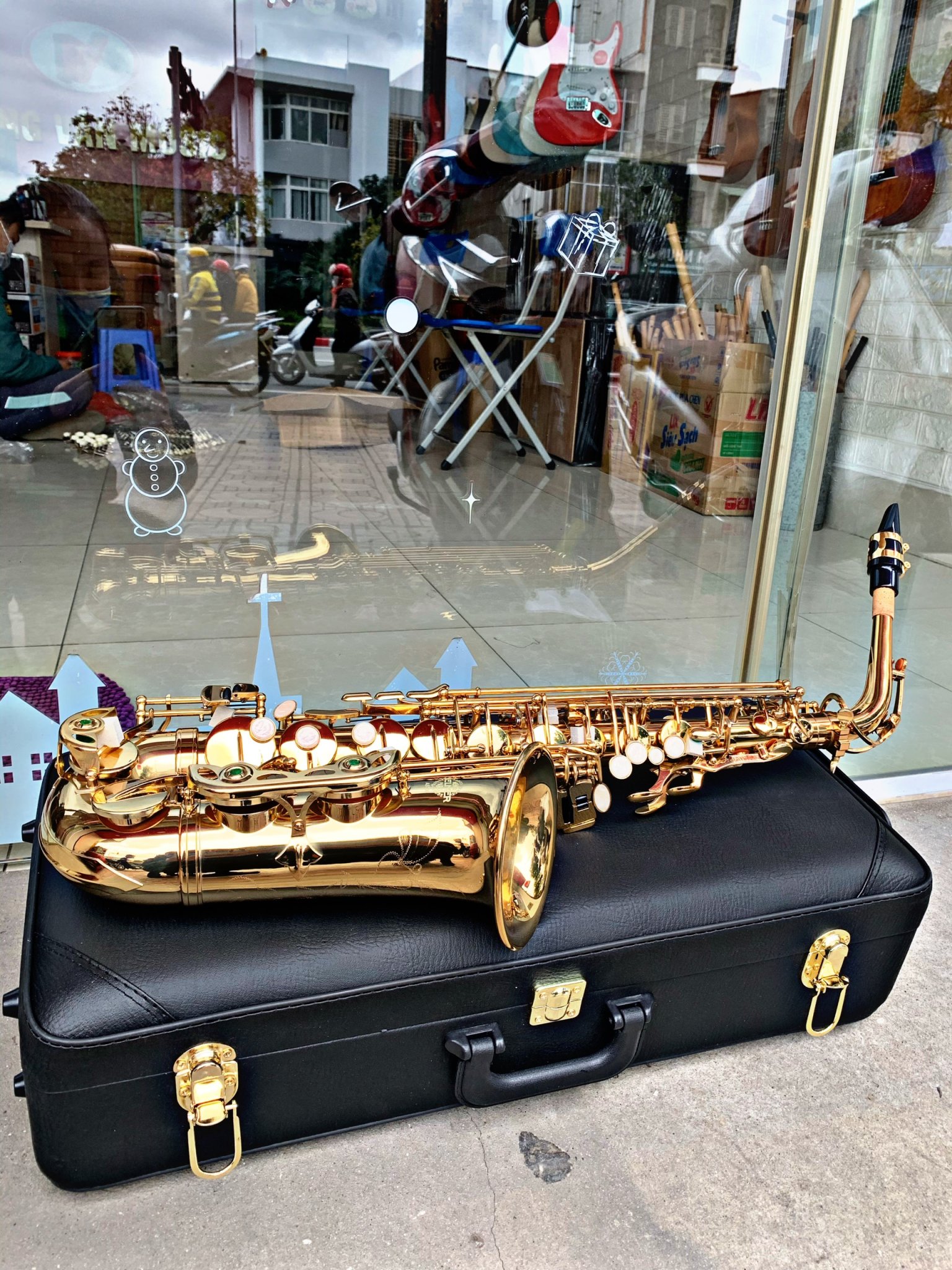 Kèn alto saxophone Selmer vàng AS700