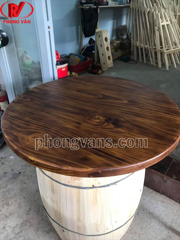 Mặt bàn gỗ thông rộng 1 mét