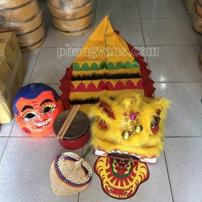 Combo đầu lân trống địa quạt cho bé