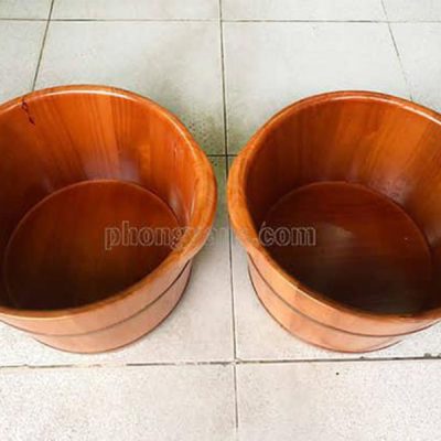 Chậu ngâm chân gỗ sồi