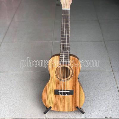 Đàn ukulele gỗ tự nhiên kẻ sọc