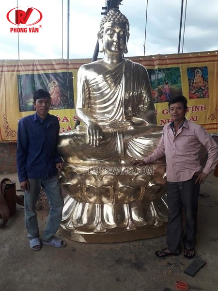 đúc tượng Phật Bổn Sư thích cao bằng đồng Huế cao 3 mét