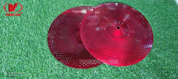 Lá Cymbal lỗ 14 inch màu đỏ