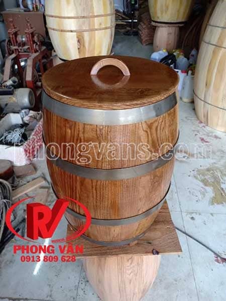 Thùng đựng gạo bằng gỗ 10kg