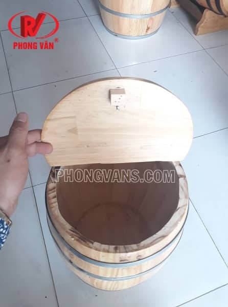 Thùng đựng gạo bằng gỗ 10kg