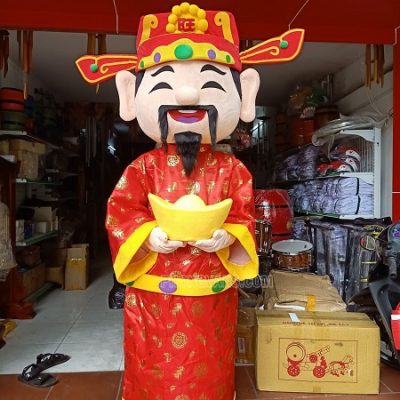 Quần áo hoá trang mascot ông thần tài cao cấp