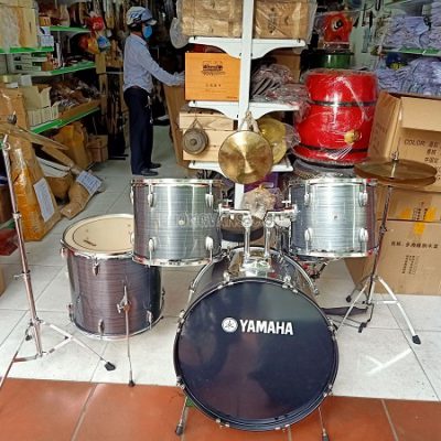 Dàn trống jazz Yamaha màu xám sọc