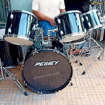Dàn trống nhạc Peavey màu đen 7 trống 3 cymbal