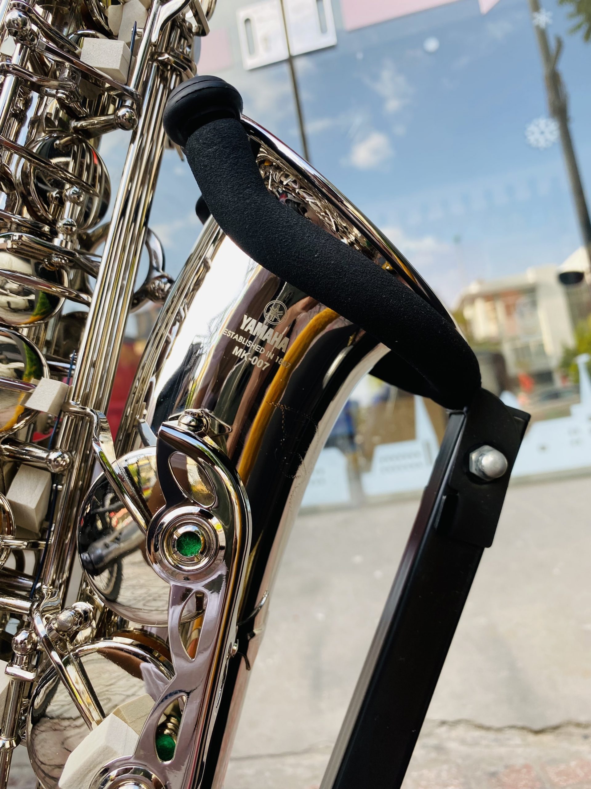 Kèn alto saxophone Yamaha màu trắng Mk007