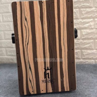Trống cajon gỗ thông gắn EQ hiệu HT music