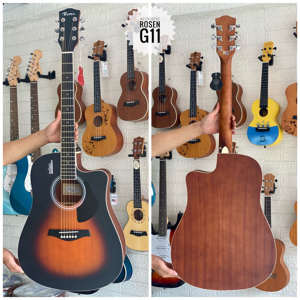 Đàn guitar acoustic chính hãng Rosen G11 gỗ thịt mahogany