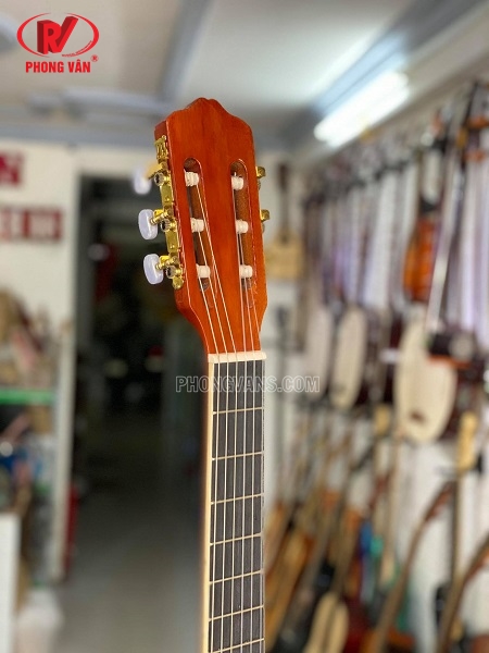 Đàn guitar classic dáng khuyết cutaway gỗ hồng sắc