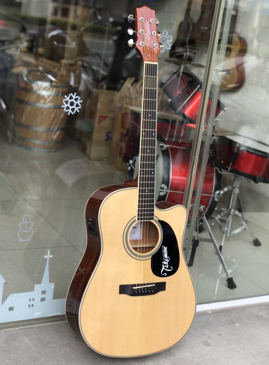 Đàn guitar acoustic Takamine EQ ED334C gỗ mahogany