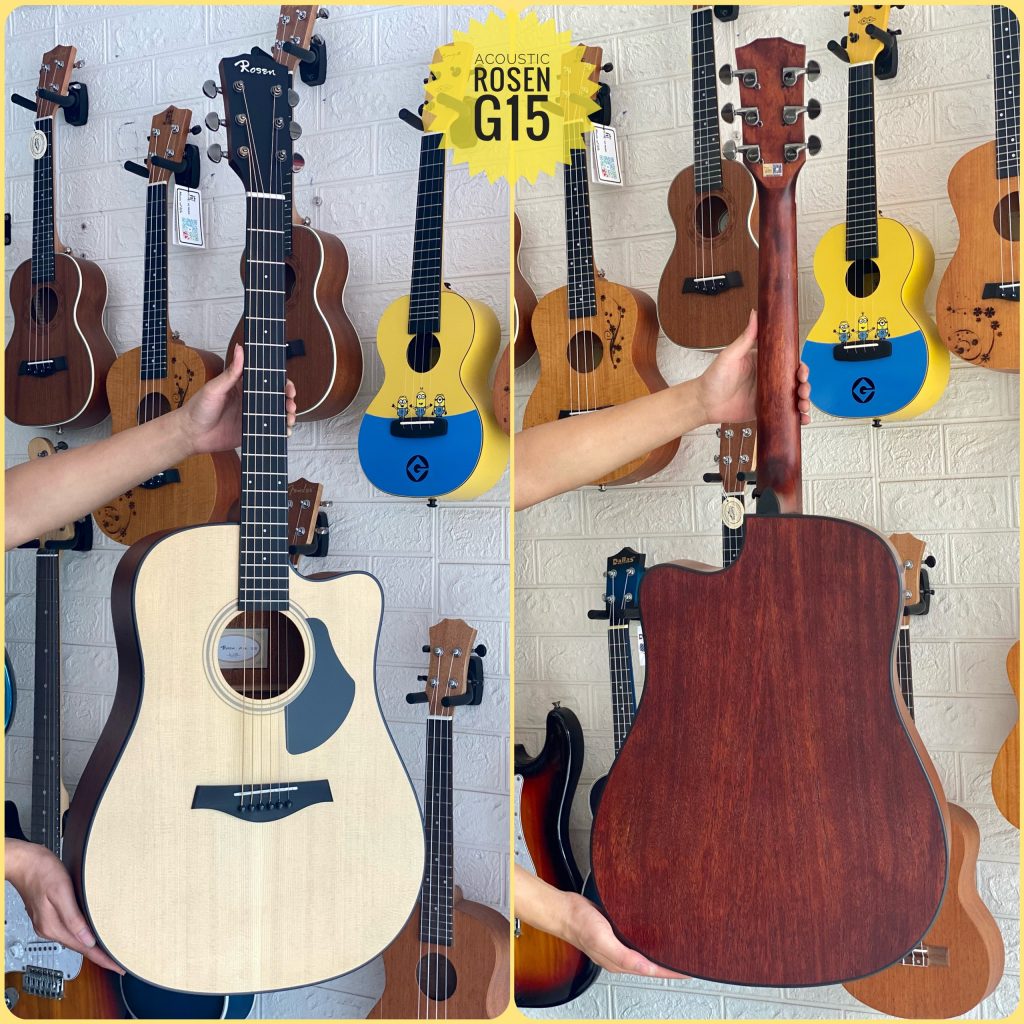 Đàn guitar acoustic Rosen G15 full solid mahogany