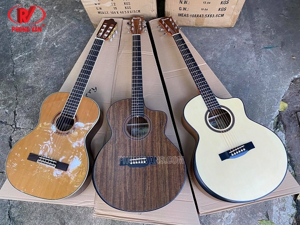 Bán sỉ đàn guitar Tayste gỗ walnut và Classic Kaysen gỗ cẩm ấn