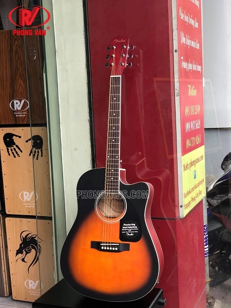 Đàn guitar thùng hãng Fender CD60C có EQ LC5 micro