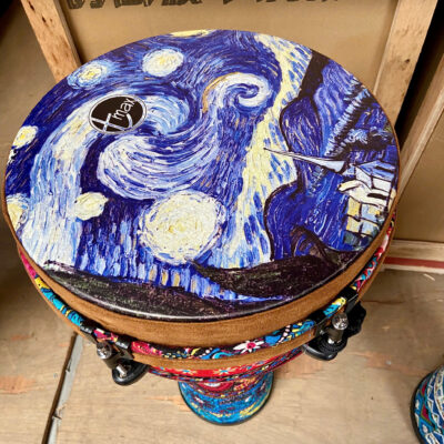 Trống Djembe bọc vải 12in và 10in đẹp