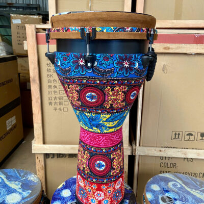 Trống Djembe bọc vải 12in và 10in đẹp