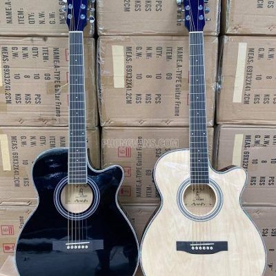 Bán sỉ đàn guitar acoustic thùng mỏng gắn EQ 7545 HT MUSIC