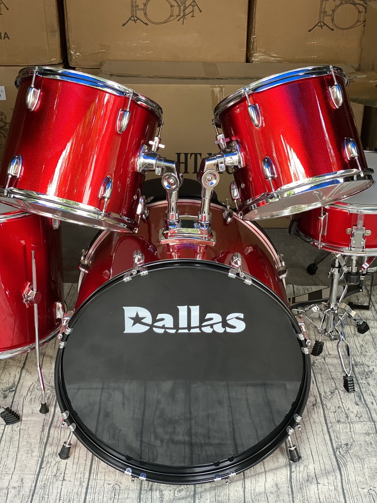 Bộ trống jazz Dallas model DL221 màu đỏ tươi