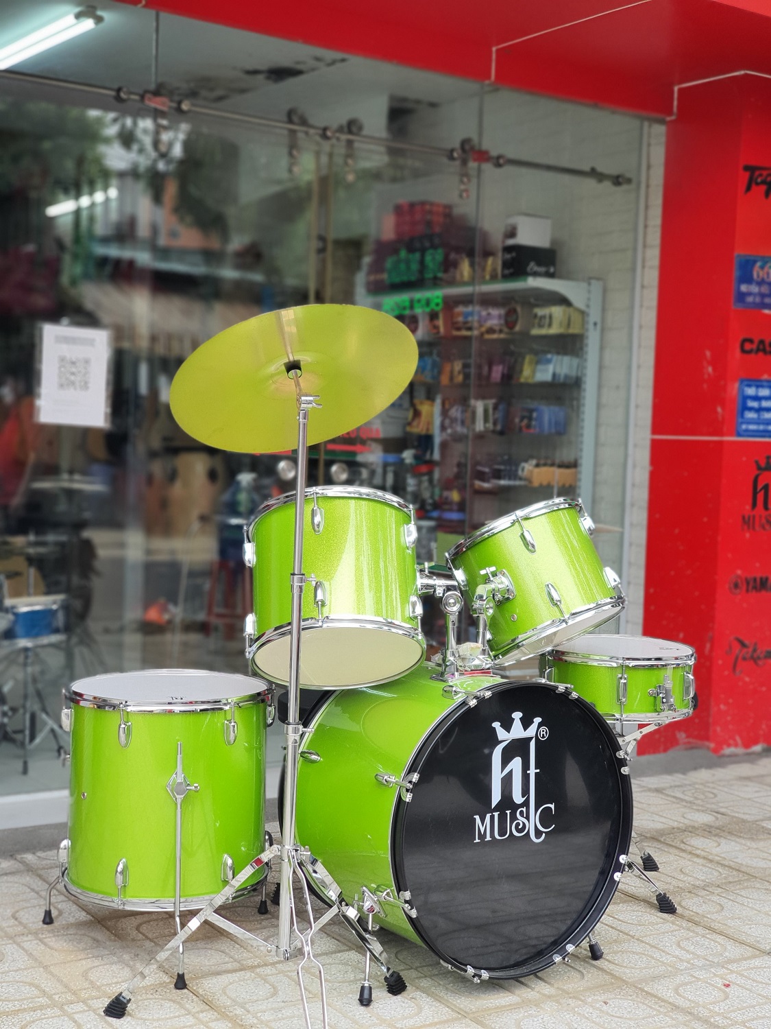 Bộ trống jazz drum HT Music HT-J89 xanh lá
