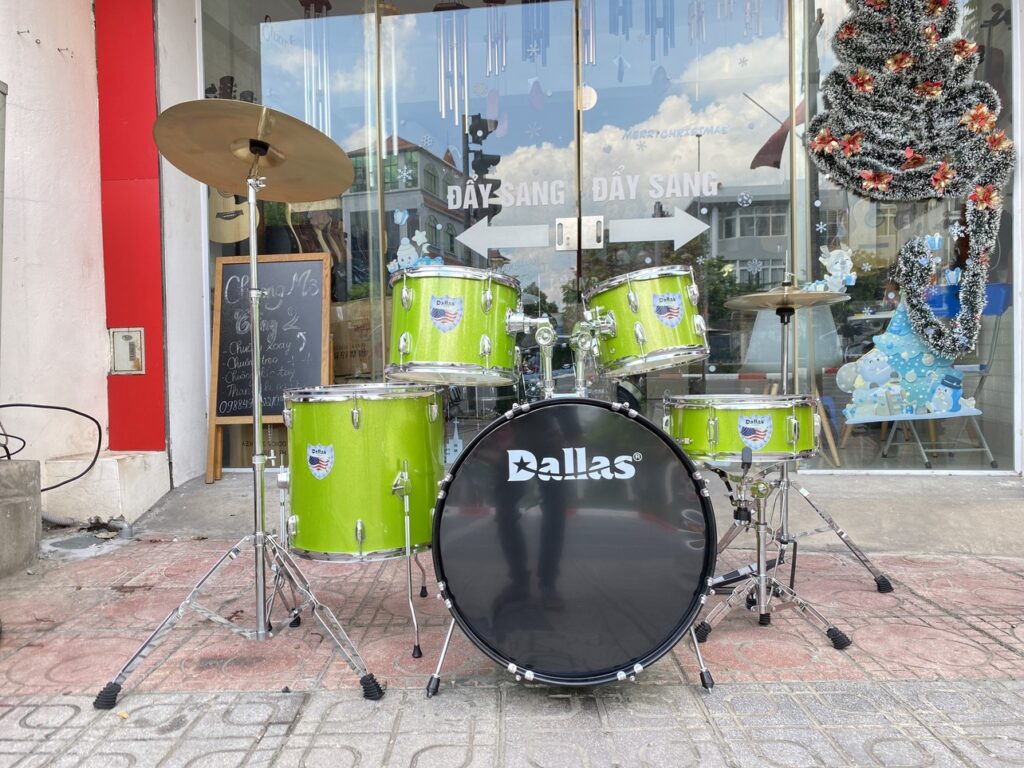 Bộ trống jazz Dallas model DL221 xanh lá
