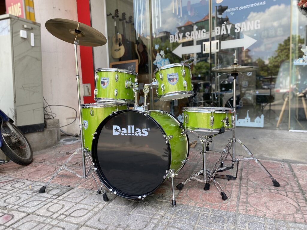 Bộ trống jazz Dallas model DL221 xanh lá