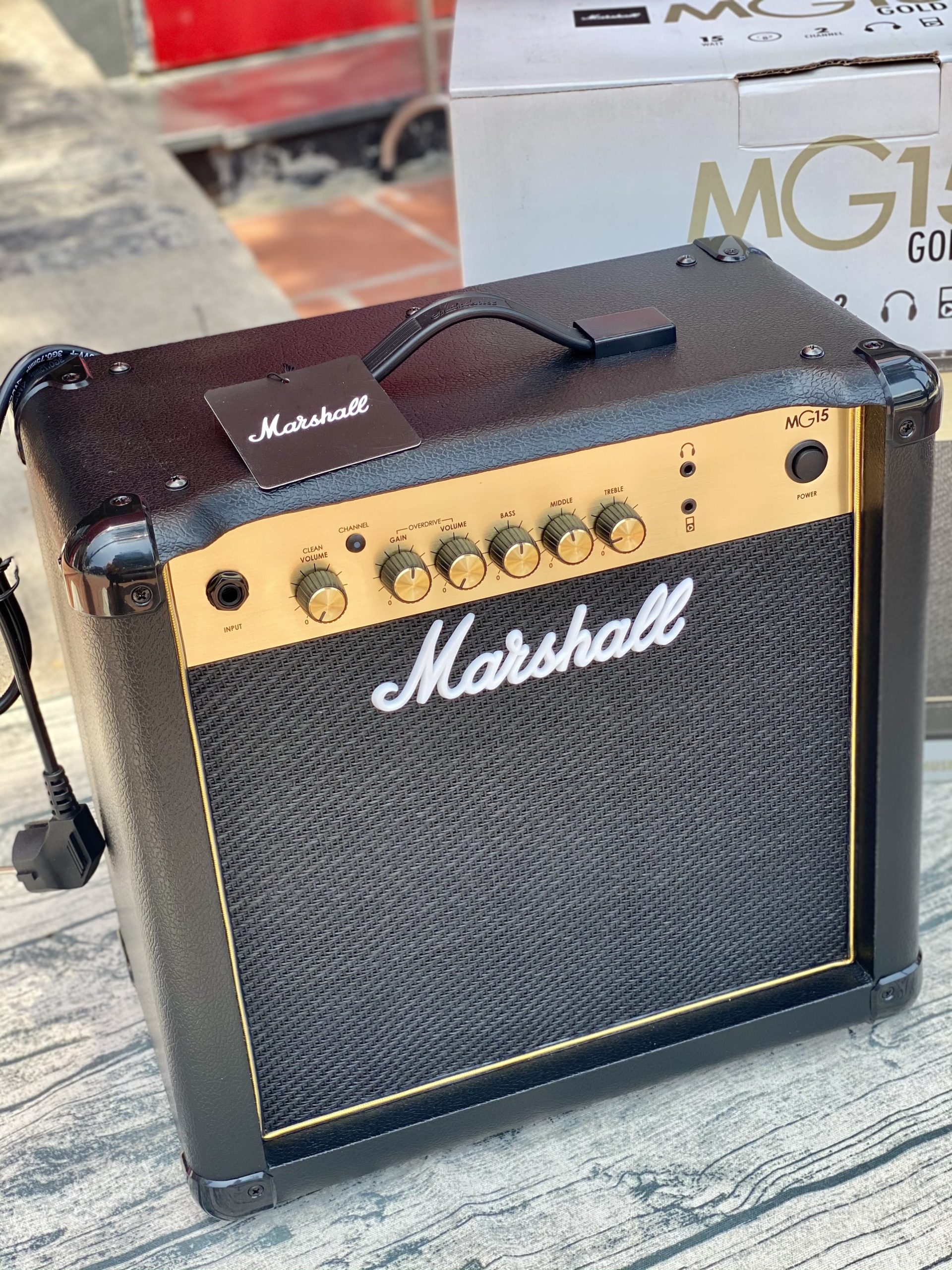 Ampli guitar Marshall MG15R Gold