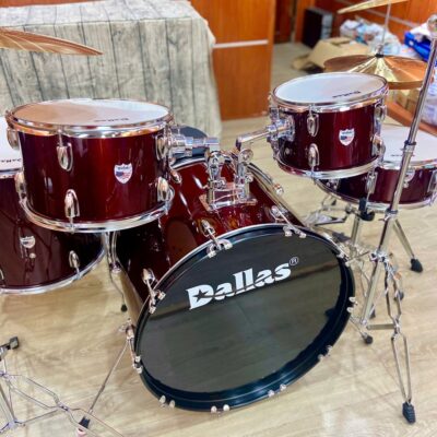 Trống jazz chính hãng Dallas DL-222 màu đỏ đô