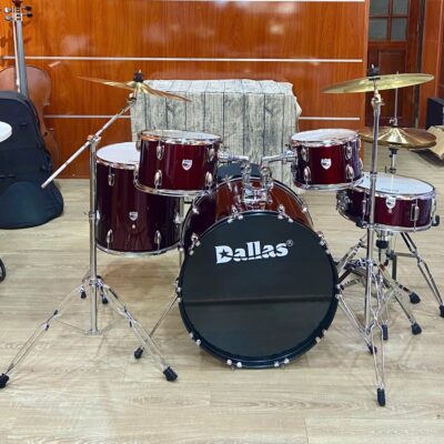 Trống jazz chính hãng Dallas DL-222 màu đỏ đô