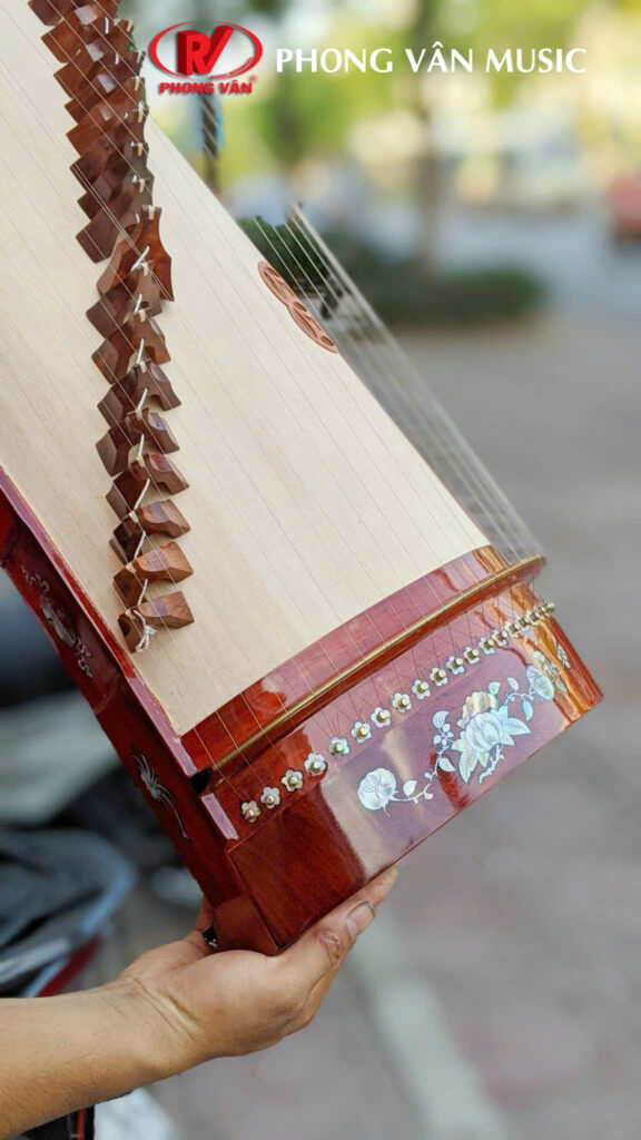 Đàn Tranh Gỗ Hương Khảm Trai 21 Dây
