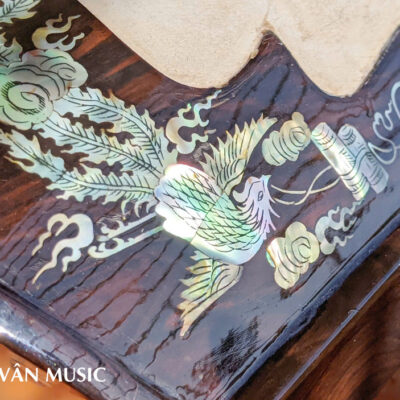Đàn Tranh Gỗ Mun Khảm Trai 22 Dây